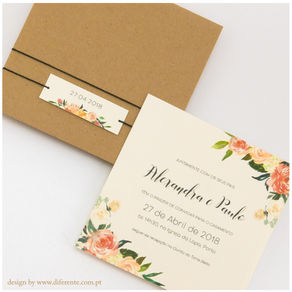 Convite de Casamento - Flower Kraft
