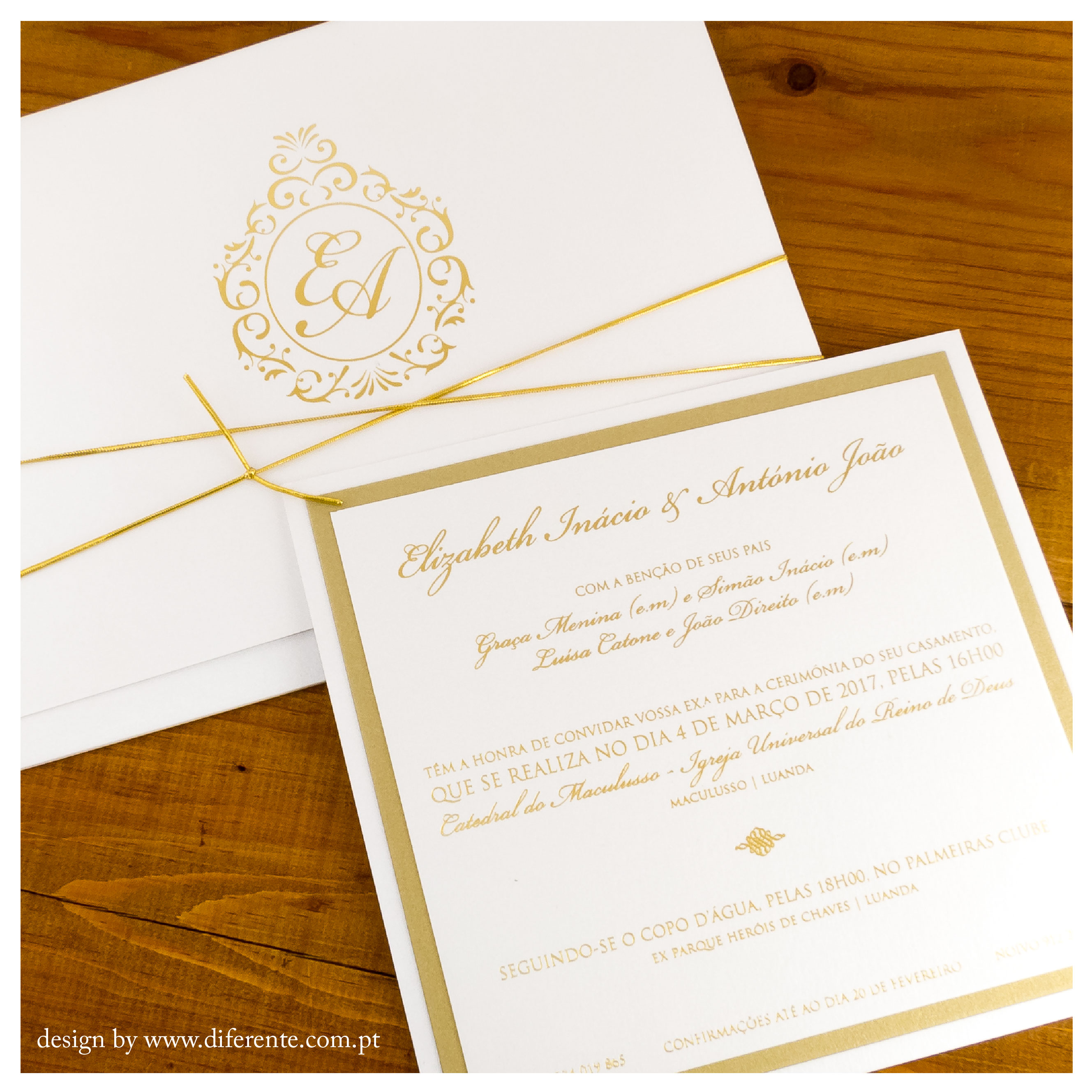 Classic wedding invitation