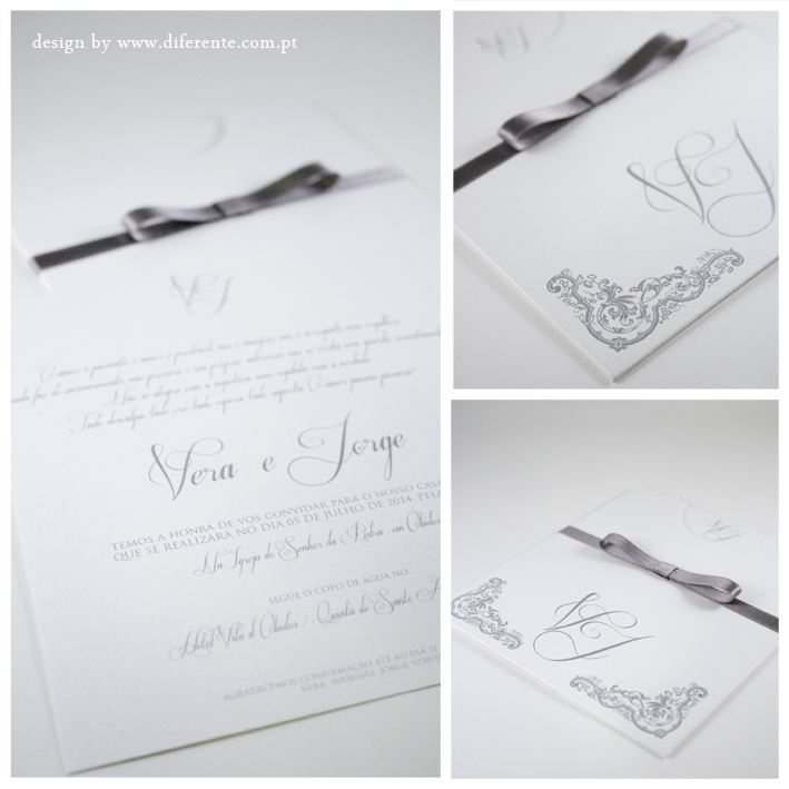 Classic wedding invitation