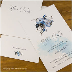 Convite de Casamento - Aquarela