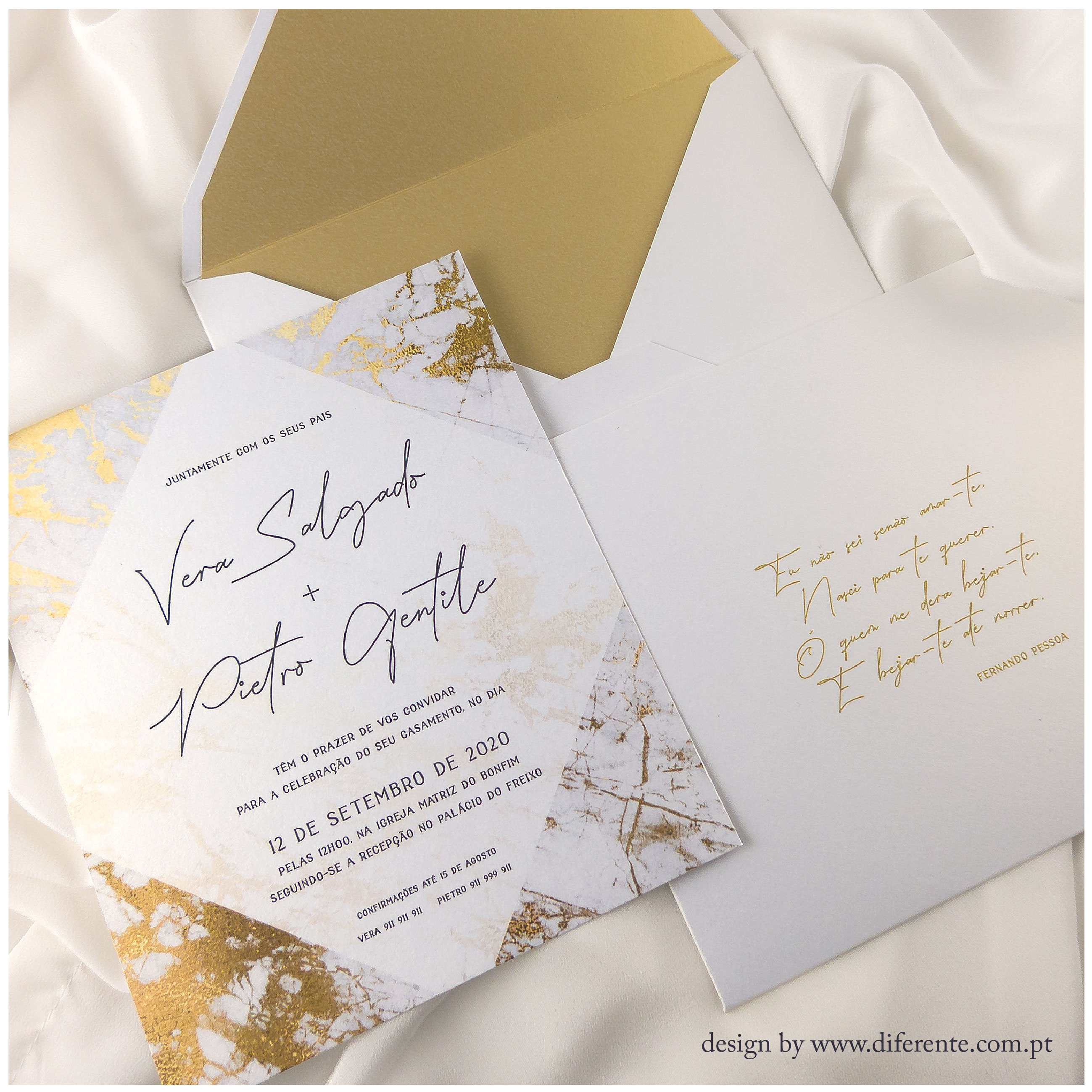 Classic wedding invitation