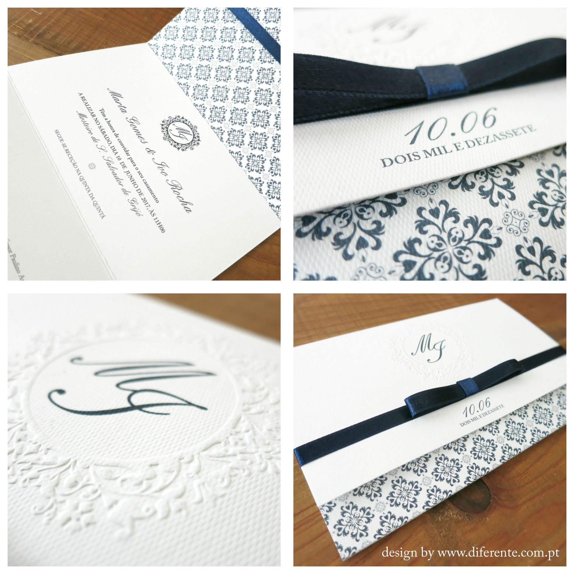 Classic wedding invitation