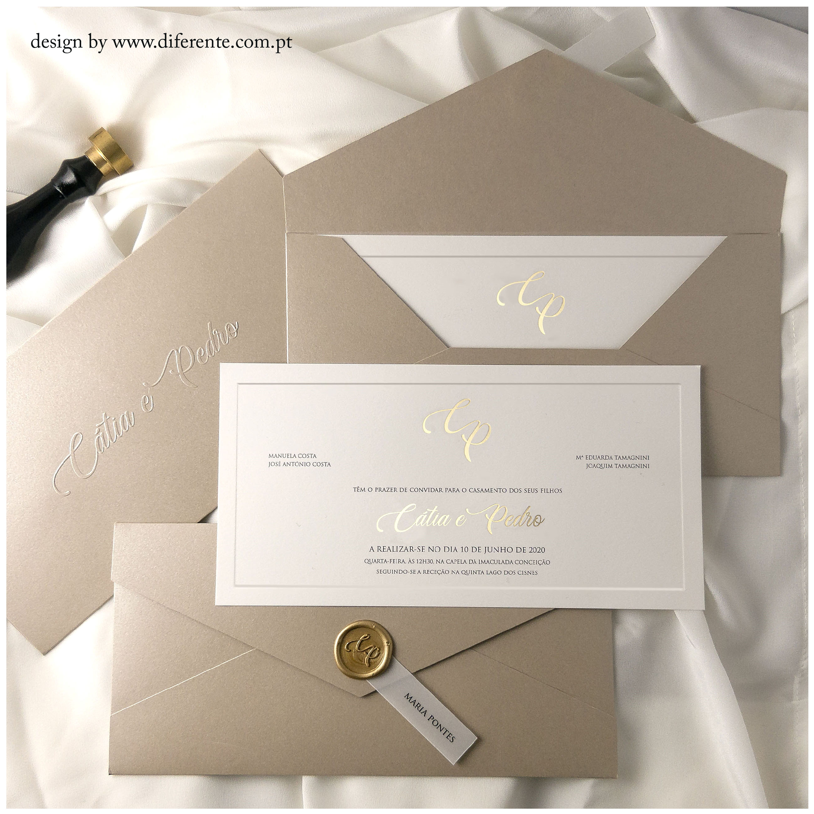 Classic wedding invitation