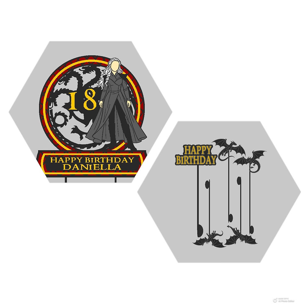 Thumbnail: Game Of Thrones Inspired Daenerys 2 Cake Toppers