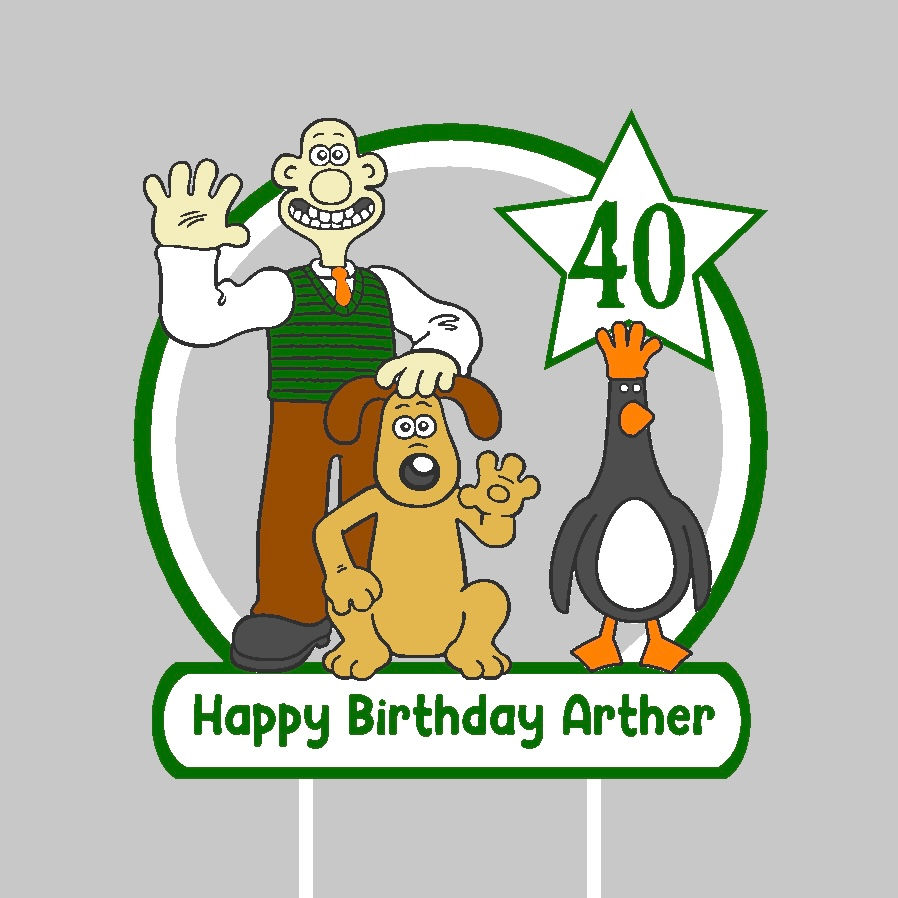 Thumbnail: Wallace, Gromit & F’McGraw Inspired Cake Toppers