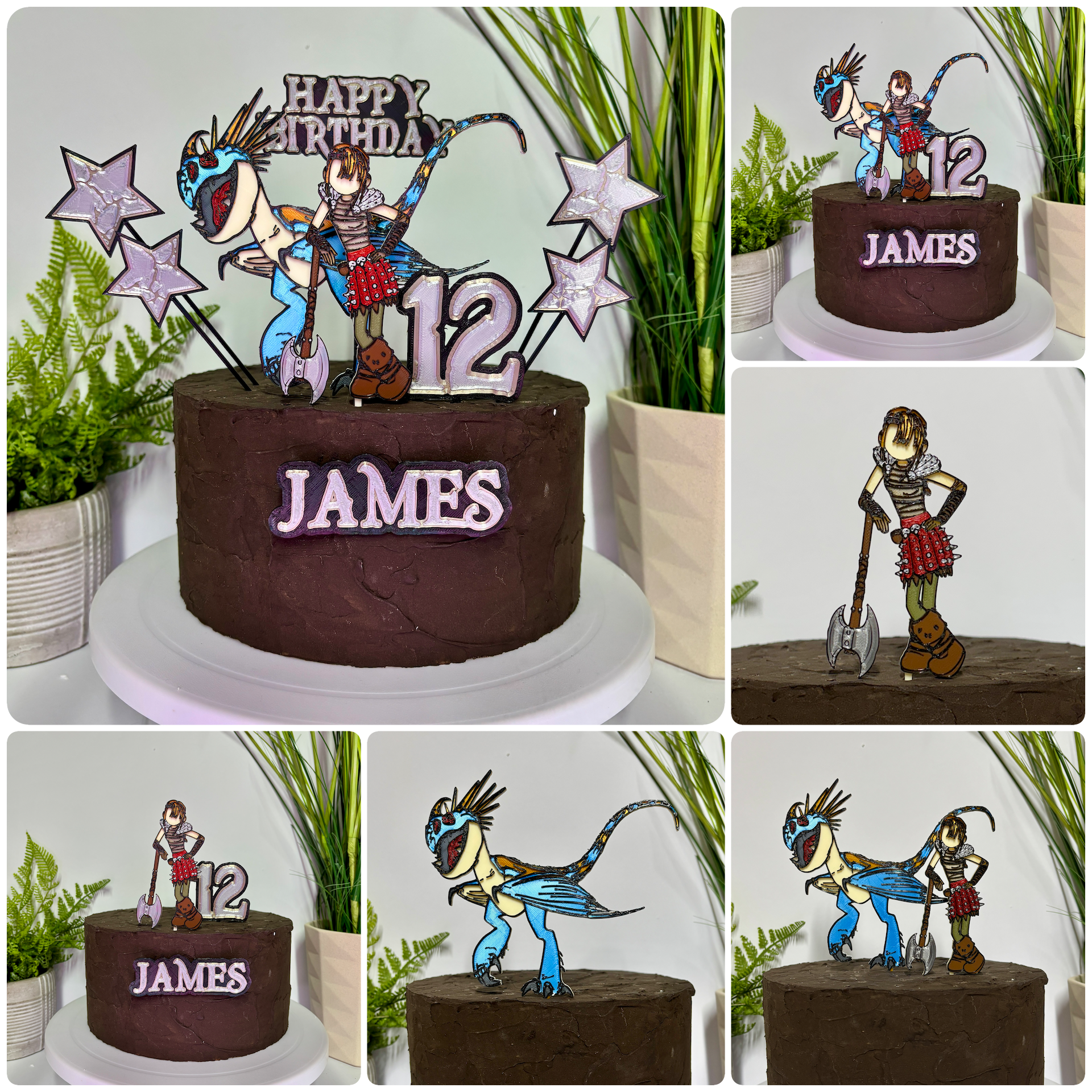 How To Train Your Dragon Inspired Astrid Cake Toppers