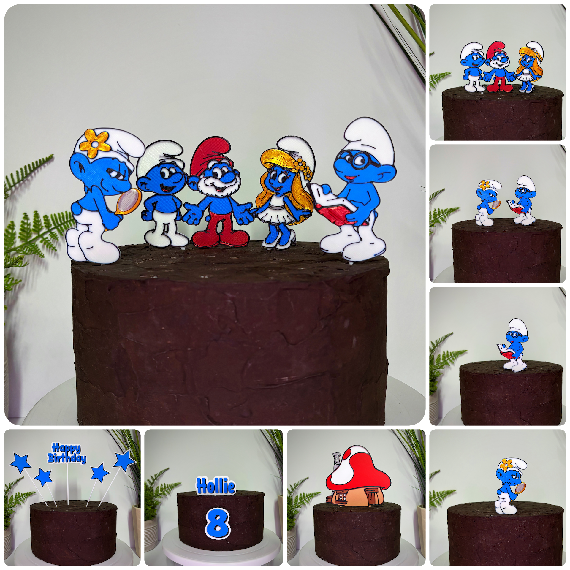 The Smurfs Inspired Extra Cake Toppers