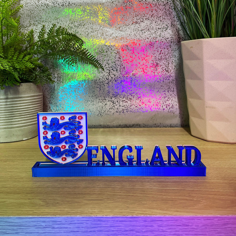 Thumbnail: Englands 3 Lions Inspired Desk Sign