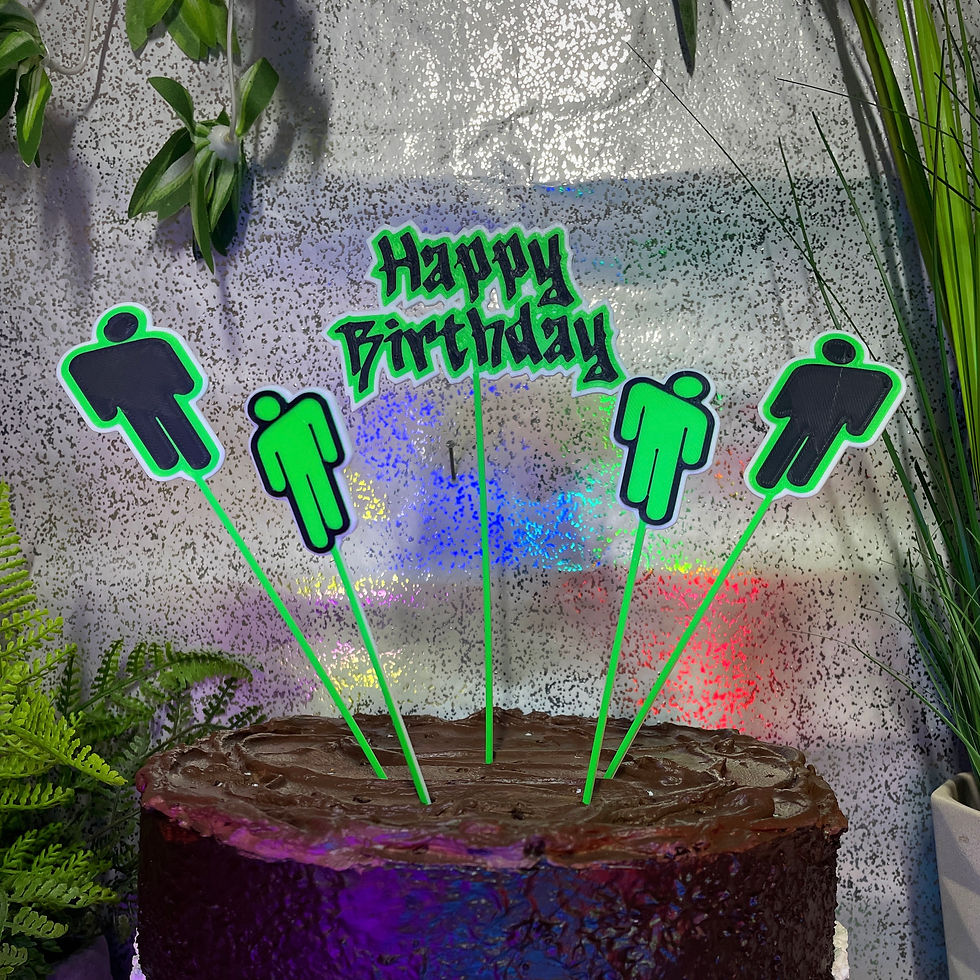 Thumbnail: Billie Eilish Inspired Cake Toppers