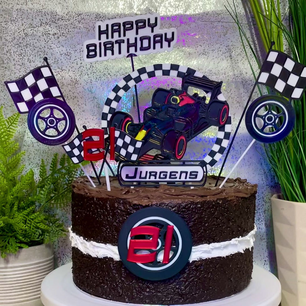Thumbnail: Formula Racing Car Inspired Cake Toppers - Redbull