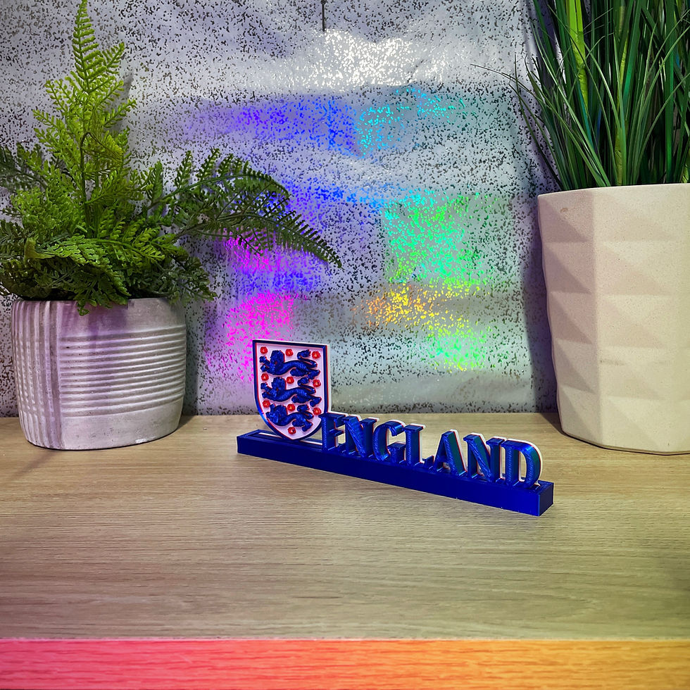 Thumbnail: Englands 3 Lions Inspired Desk Sign