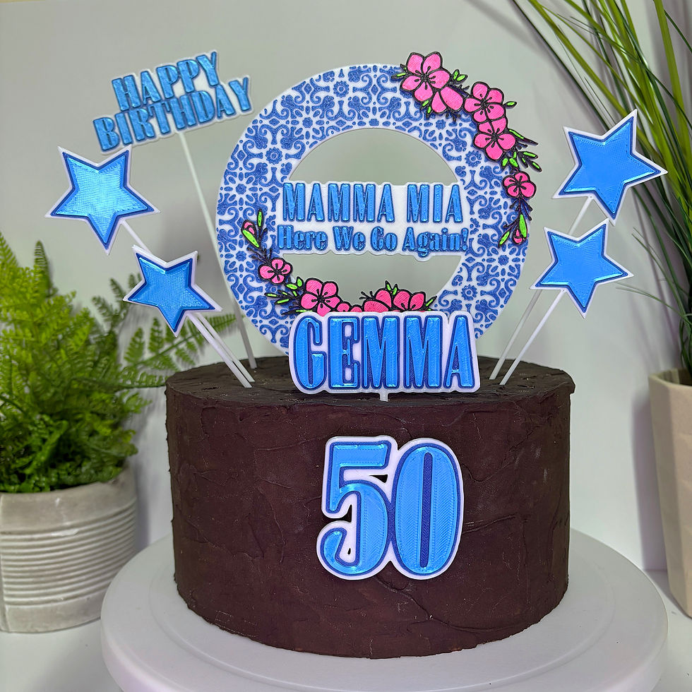 Thumbnail: copy of Mamma Mia Inspired Villa Cake Toppers