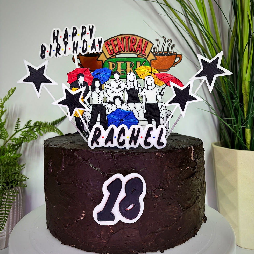 Thumbnail: copy of Friends Inspired Cake Toppers