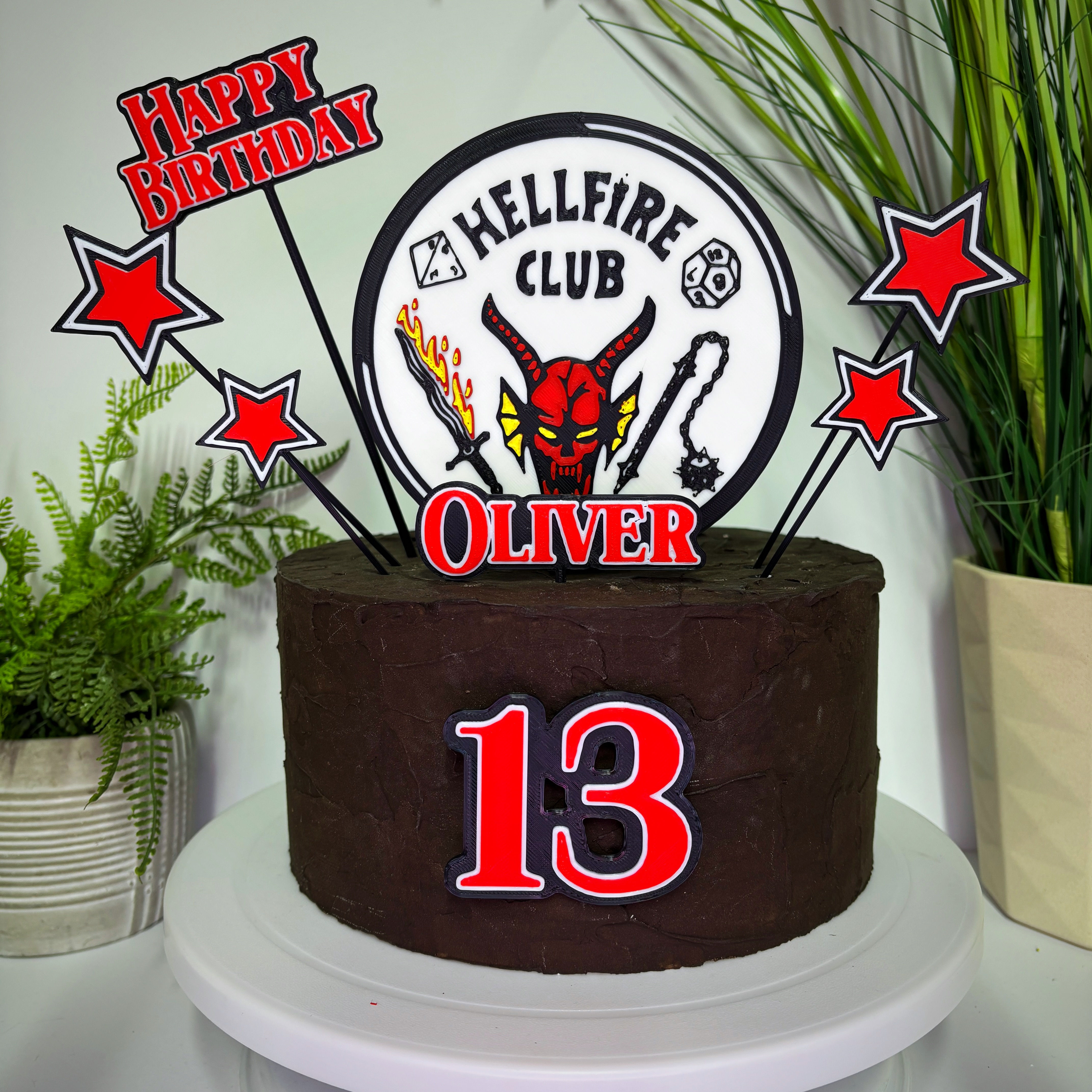 Hellfire Club Inspired Cake Toppers