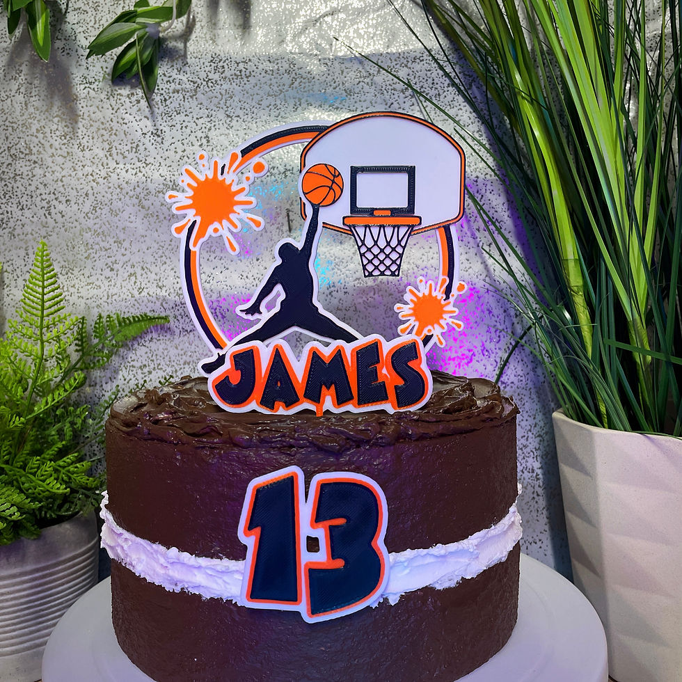 Thumbnail: Basketball Inspired Cake Topper Kits