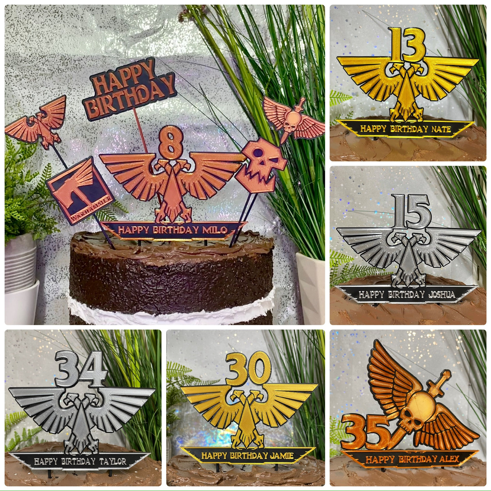 Warhammer Inspired Eagle Cake Toppers