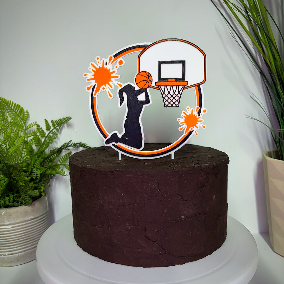 Thumbnail: Basketball Inspired Female Cake Topper Kits