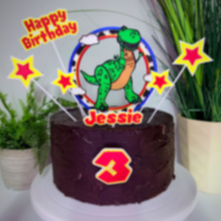 Toy Story Inspired Rex Cake Toppers