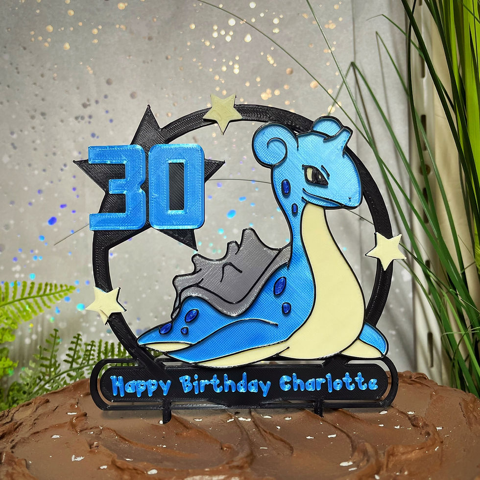 Pokemon Inspired Cake Topper - Lapras