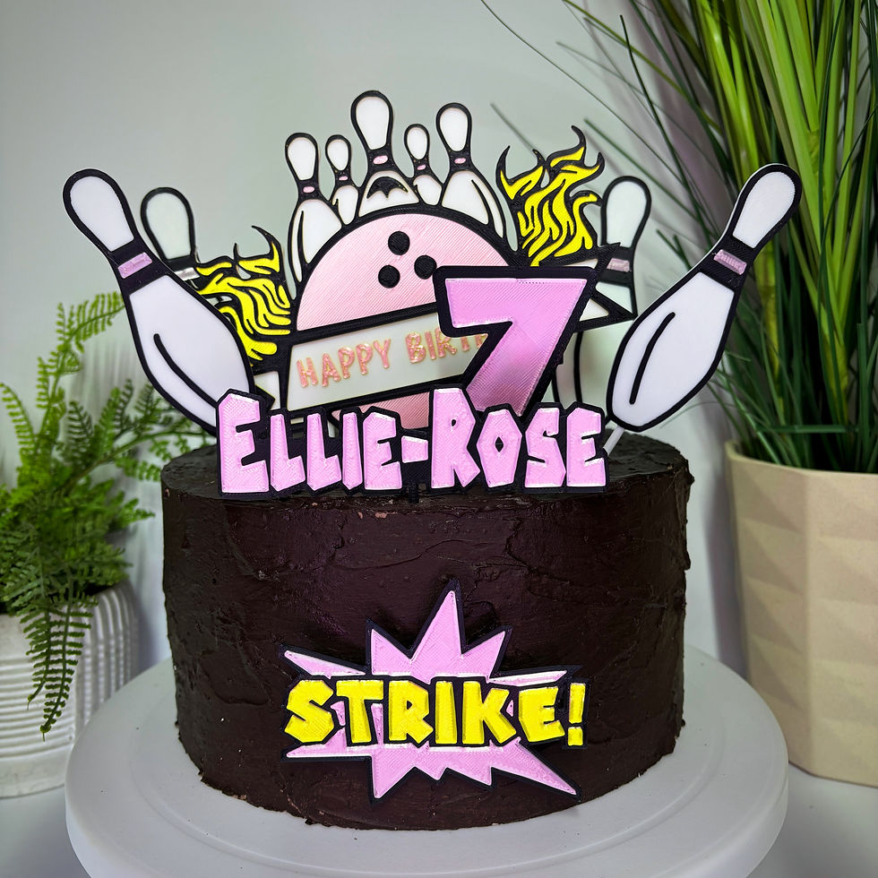 Thumbnail: Pin Bowling  Cake Topper Kit