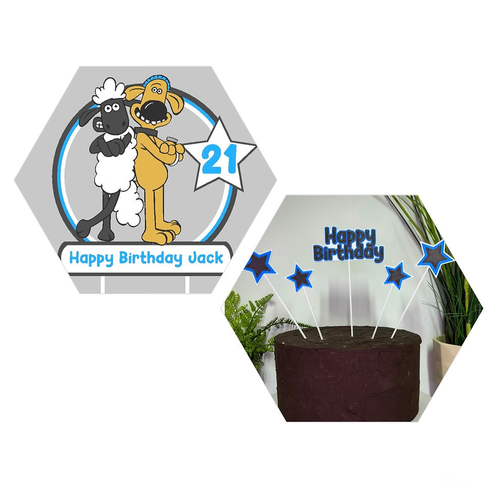 Thumbnail: Shaun The Sheep & Farmer Teddy Inspired Cake Toppers