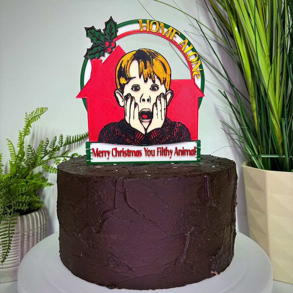 Thumbnail: Home Alone Inspired Christmas Cake Toppers