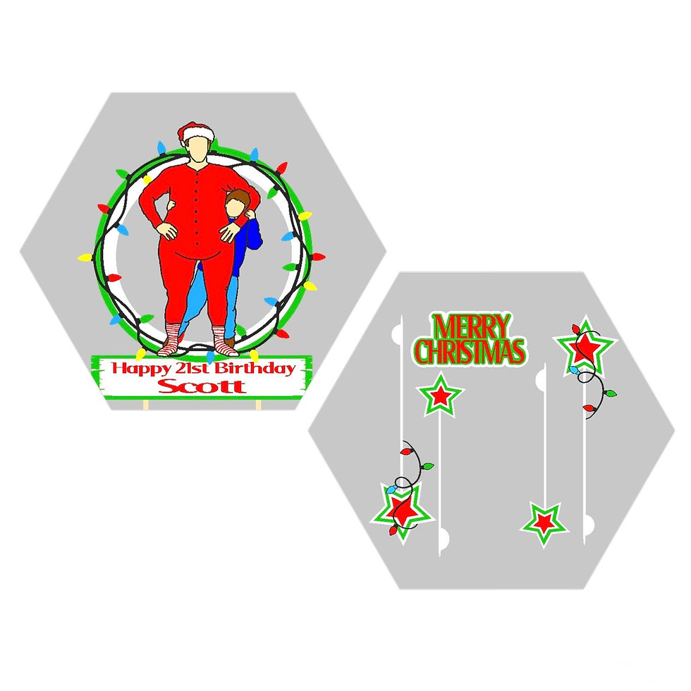 Thumbnail: Santa Claus Inspired Birthday Cake Toppers