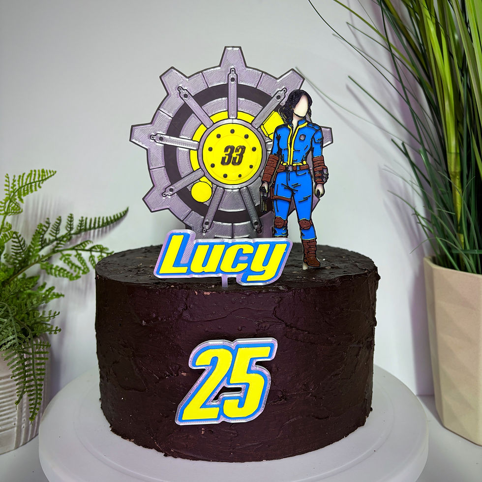 Thumbnail: Fallout Inspired Lucy Cake Toppers