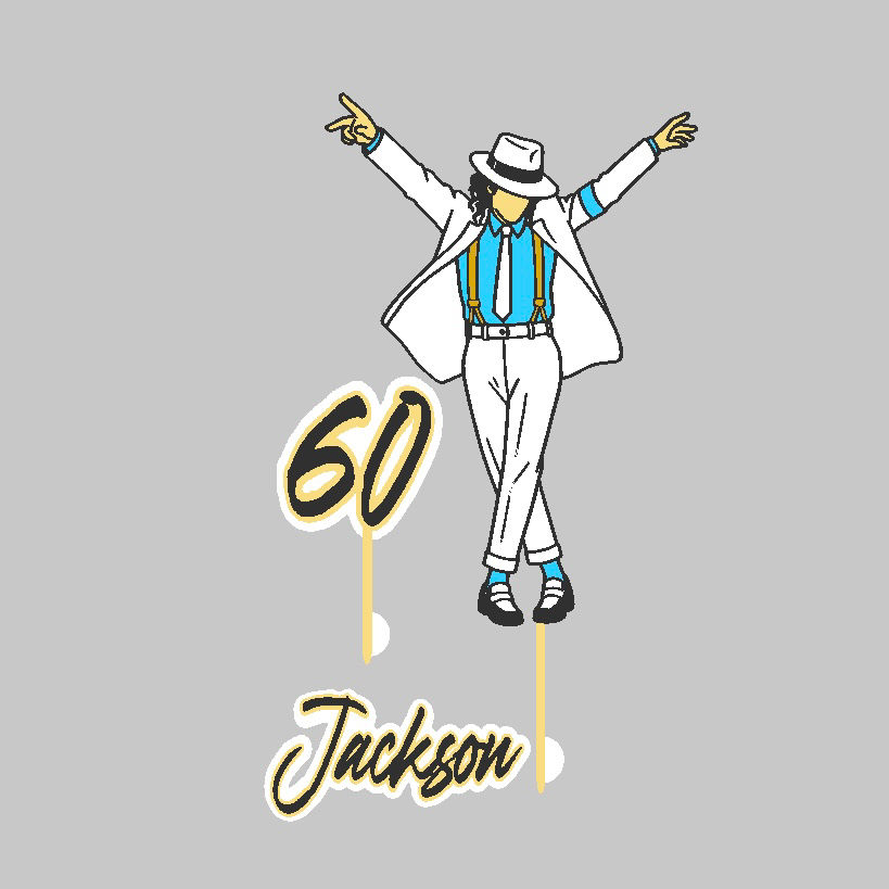 Thumbnail: Michael Jackson Inspired Smooth Criminal Cake Toppers