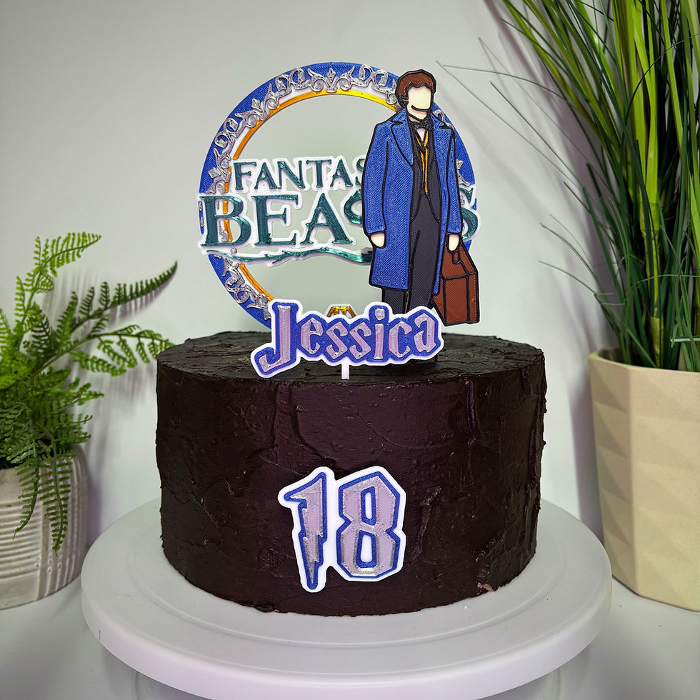 Thumbnail: Fantastic Beasts Inspired Newt Cake Toppers