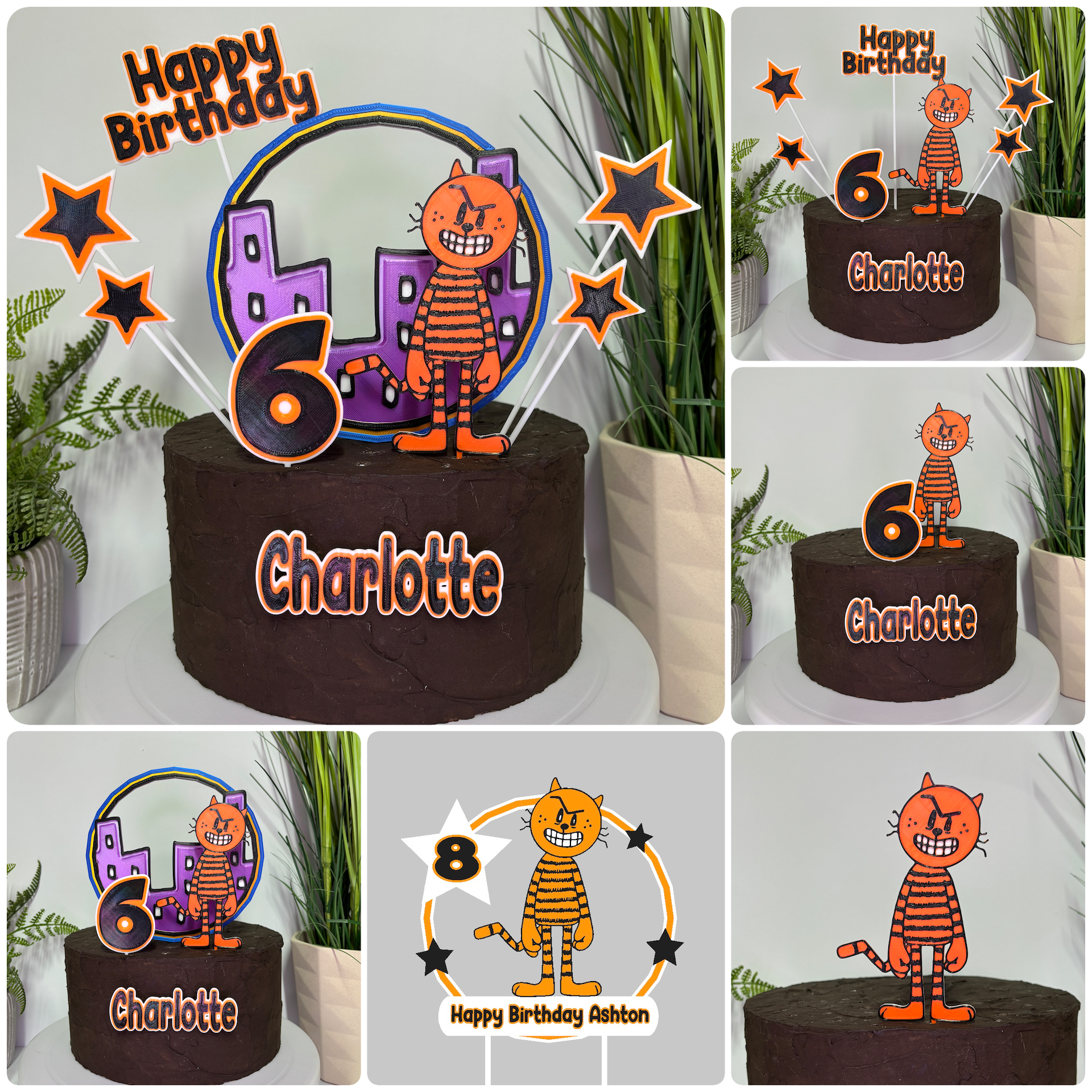 Dog Man Inspired Petey Cake Toppers