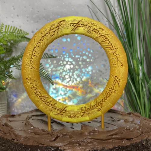 The Lord Of The Rings Inspired Cake Topper Ring A Doge Studio