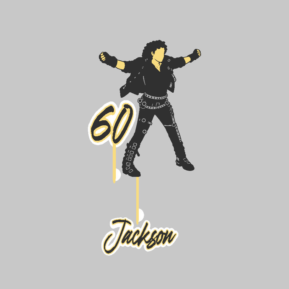 Thumbnail: Michael Jackson Inspired Bad Cake Toppers
