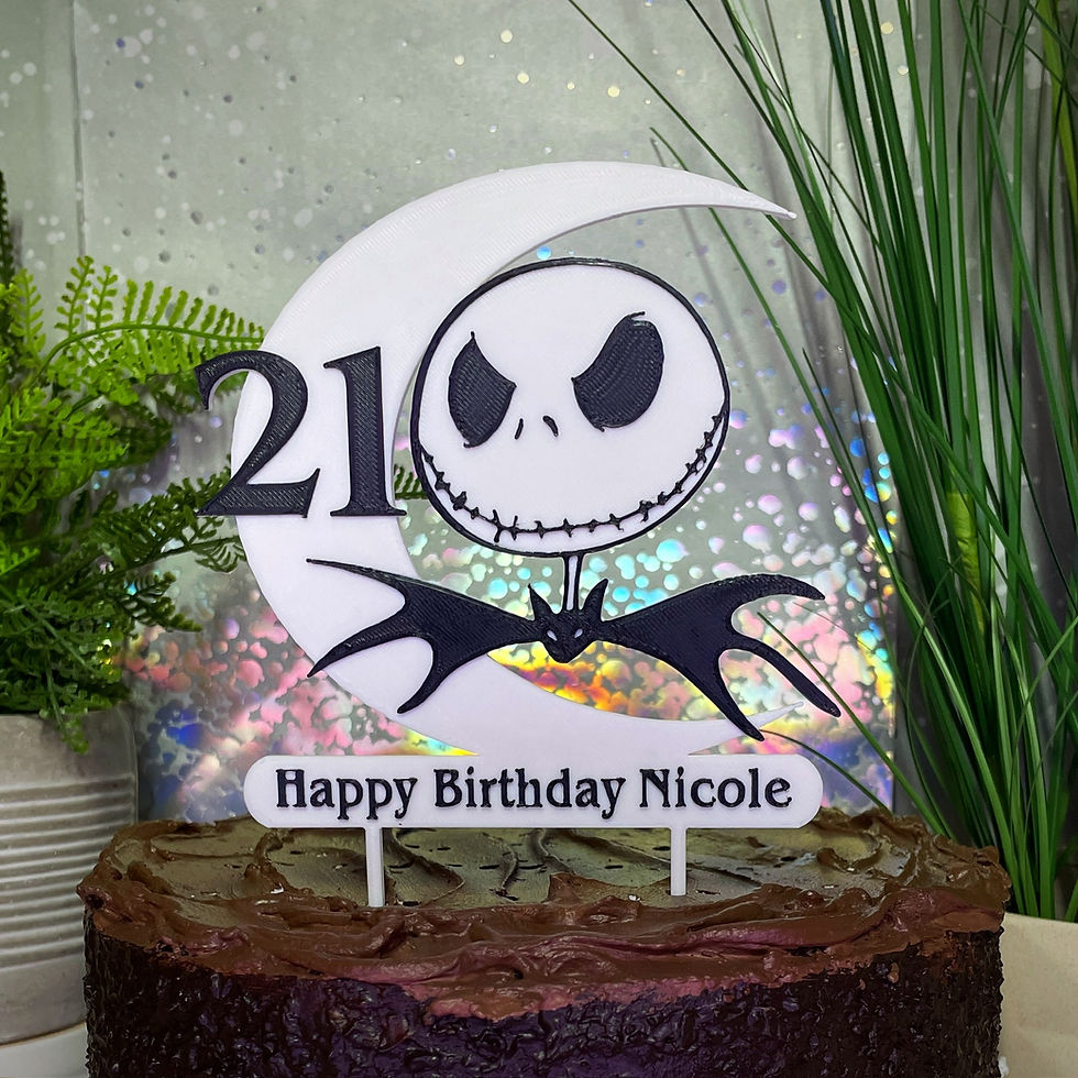 Thumbnail: Nightmare Before Christmas Inspired Cake Topper - Jack