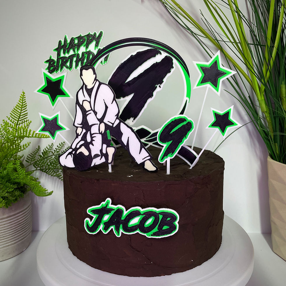 Thumbnail: Martial Arts Inspired Cake Toppers