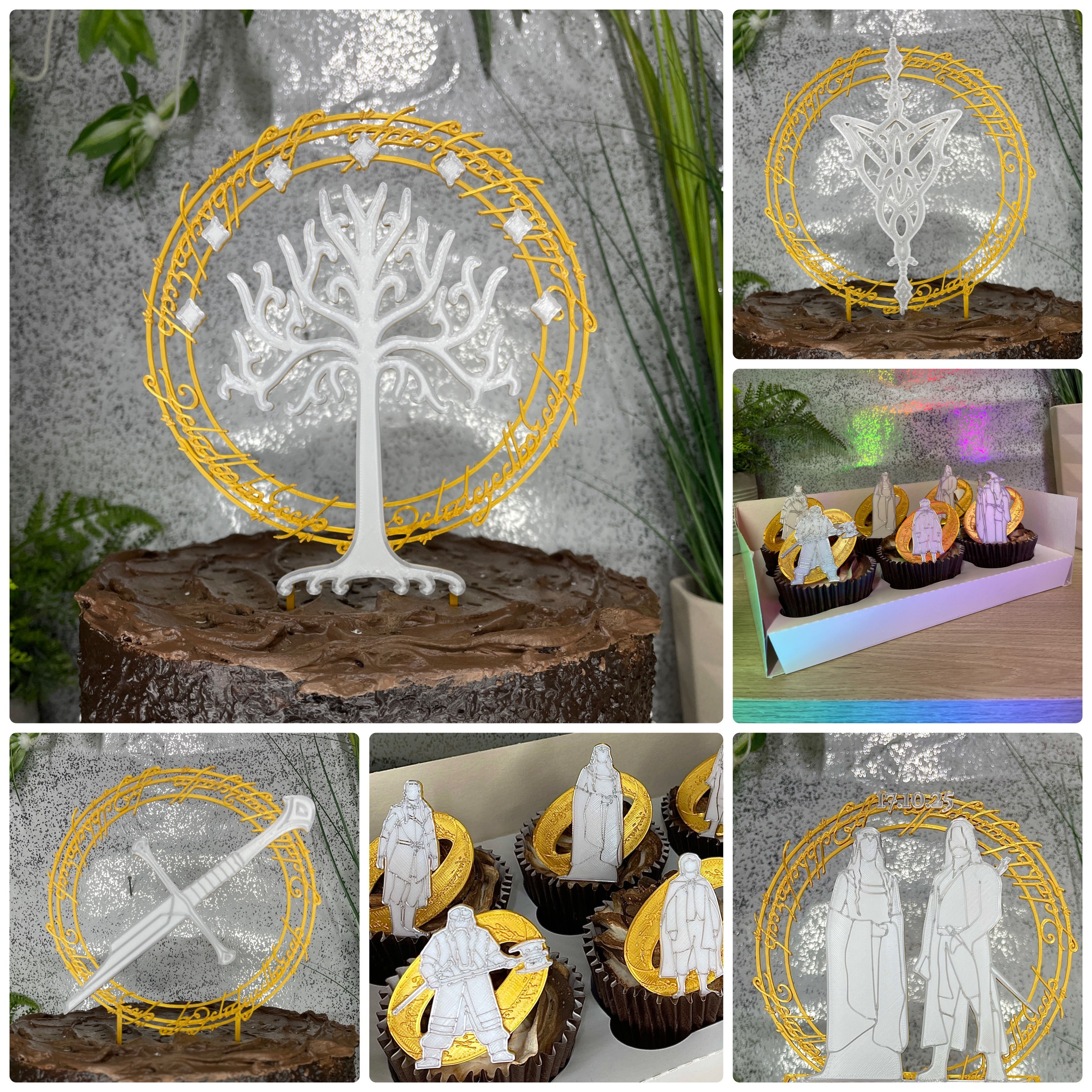 The Lord Of The Rings Inspired Cake Toppers - Elvish Pearl