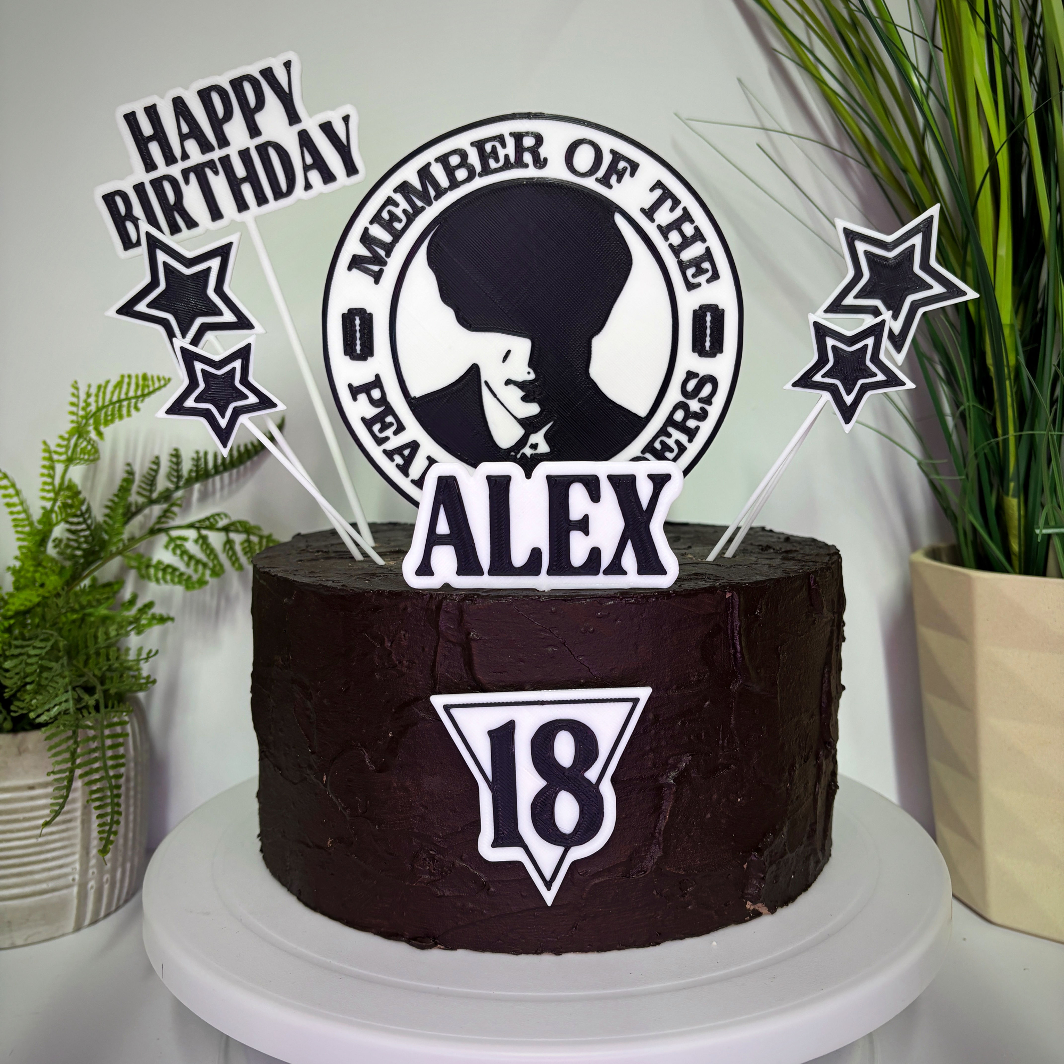 Peaky Blinders Inspired Cake Toppers