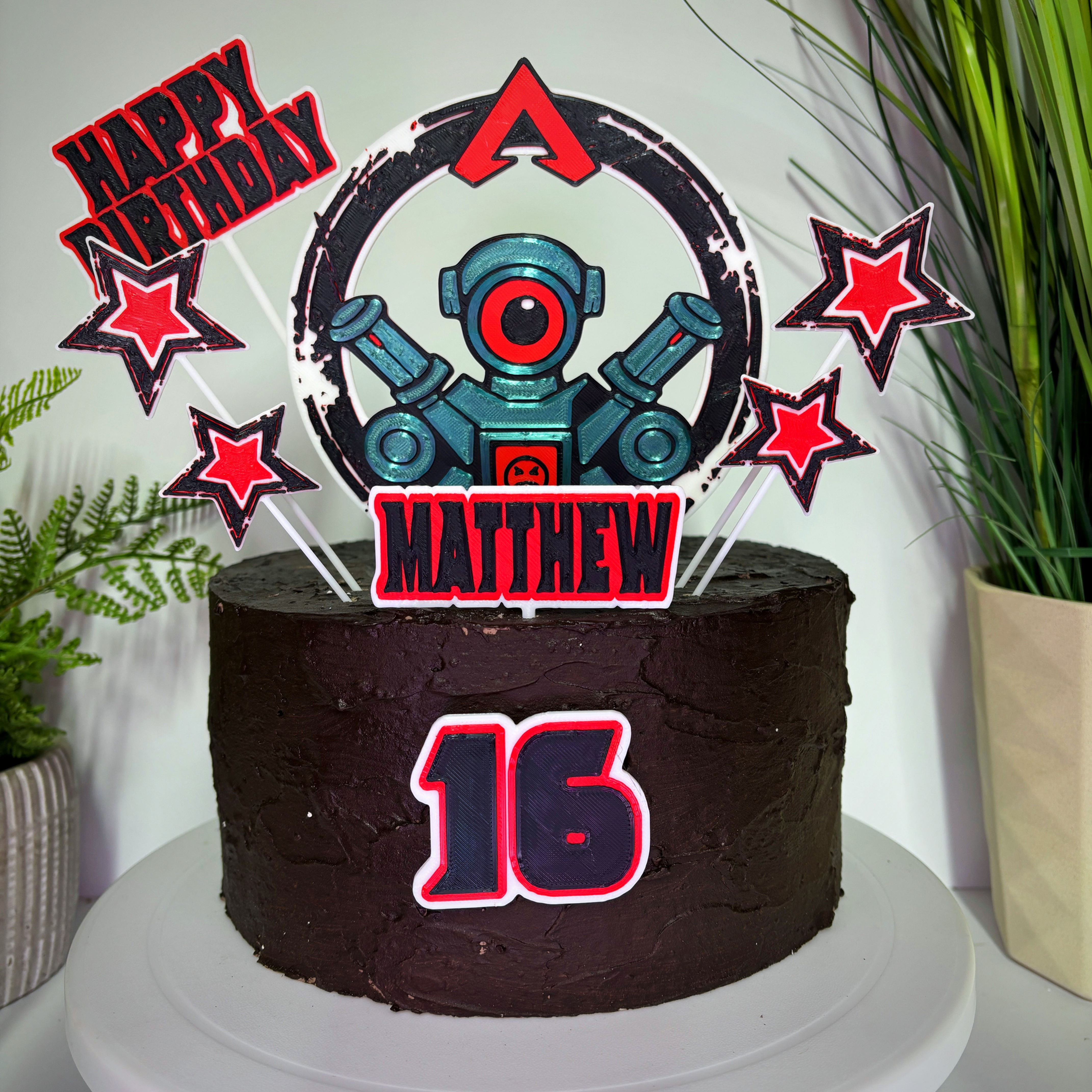 Apex Legends Inspired Pathfinder Cake Toppers