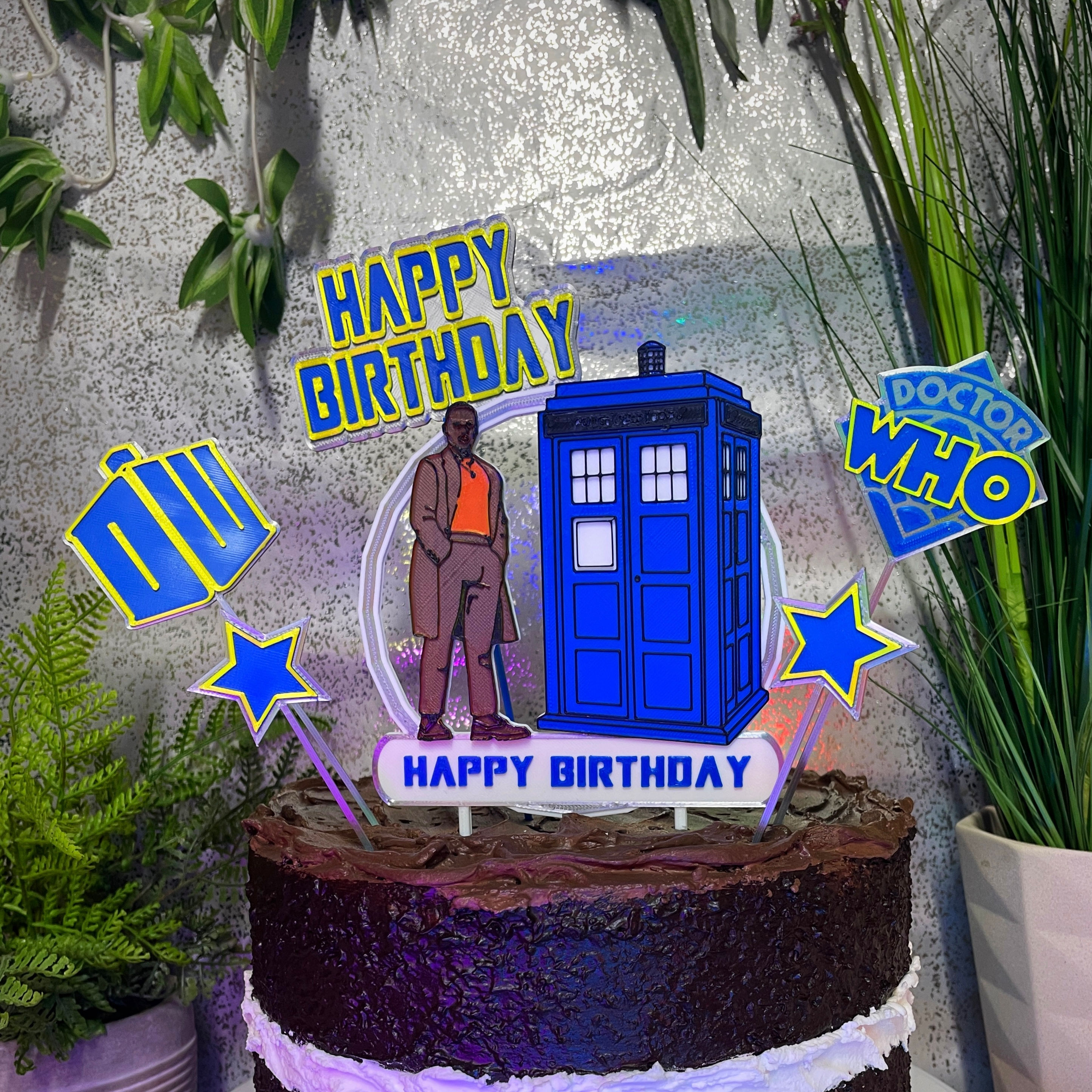 Ncuti as Dr Who Inspired Cake Topper