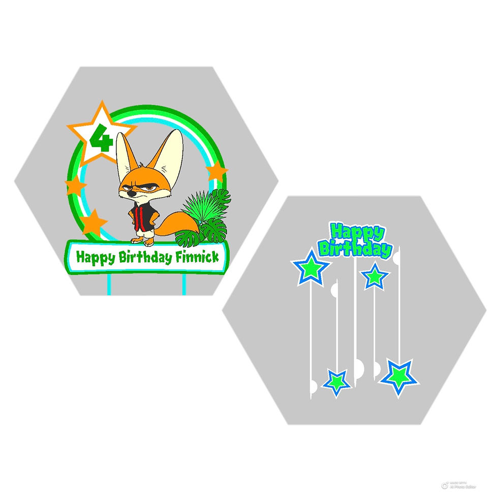 Thumbnail: Zootopia Inspired Finnick Cake Toppers