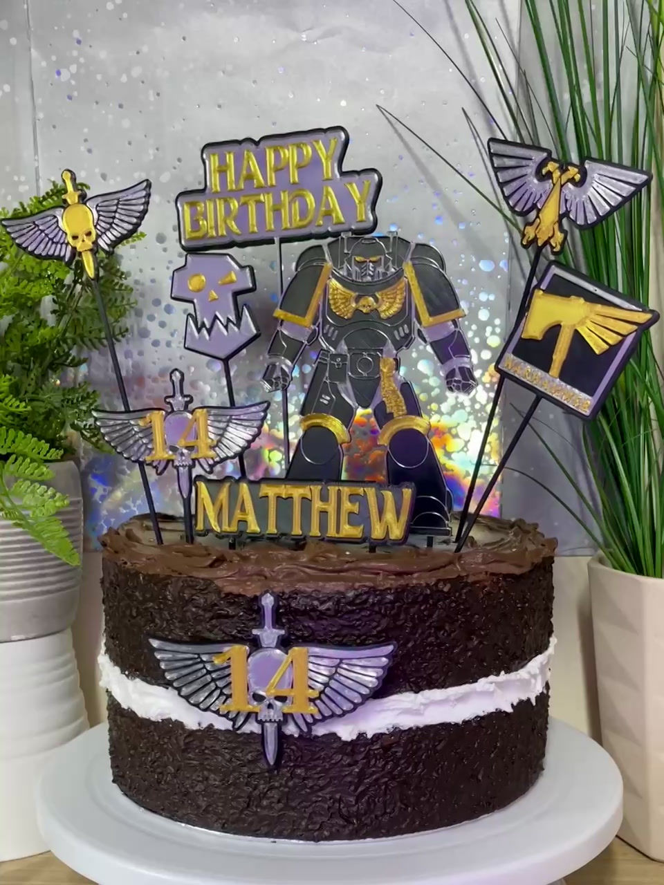 Thumbnail: Warhammer Inspired Cake Toppers - Dark