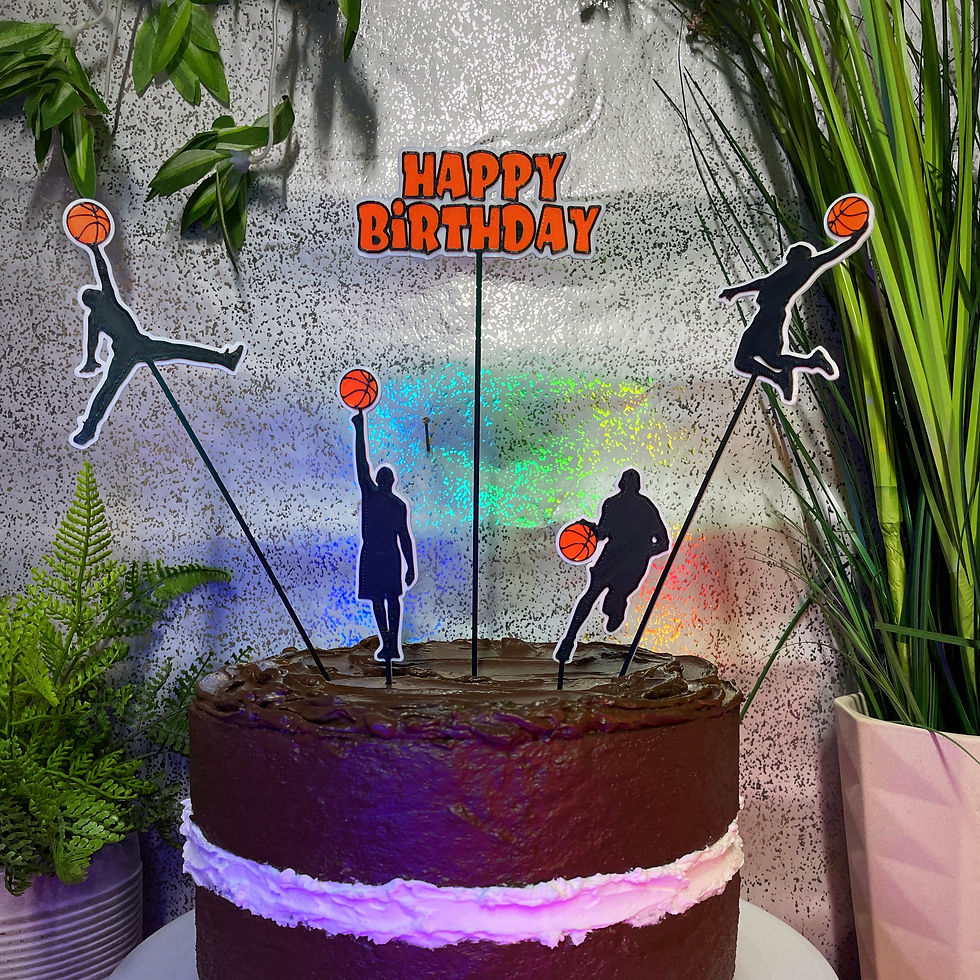 Thumbnail: Basketball Inspired Cake Topper Kits