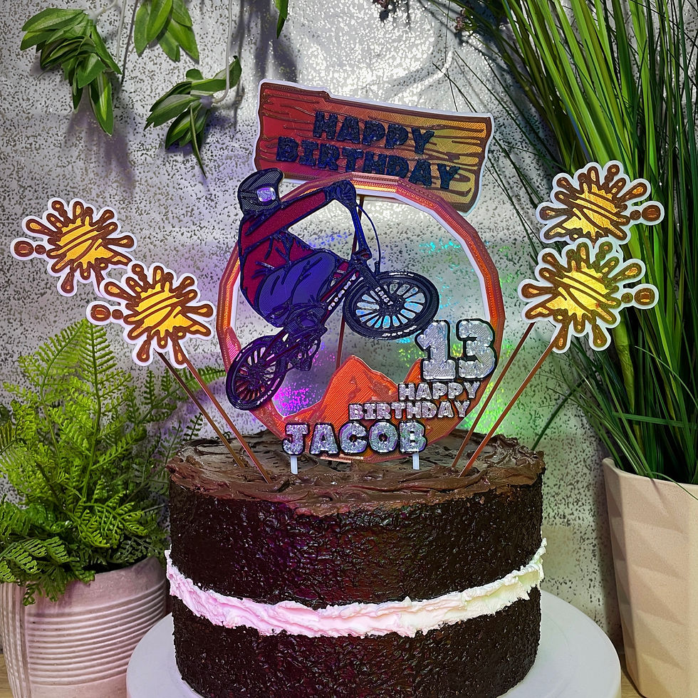 Thumbnail: Mountain Bike Inspired Cake Toppers