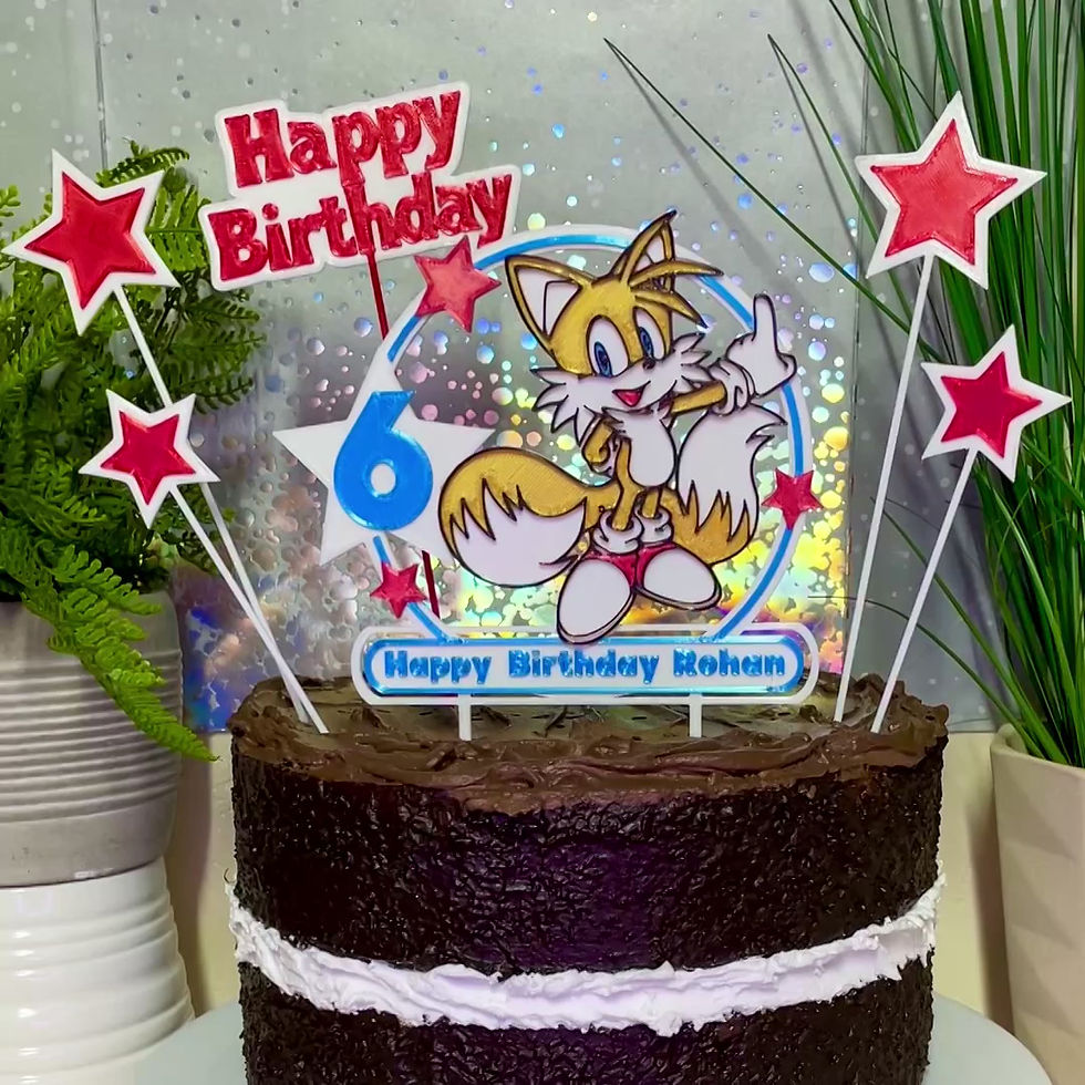Thumbnail: Sonic Tails 2 Inspired Cake Toppers