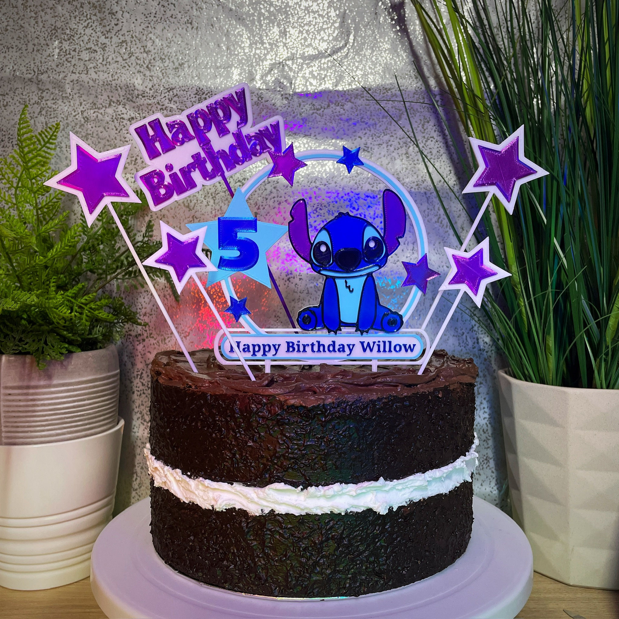 Lilo & Stitch Inspired Cake Topper - Stitch