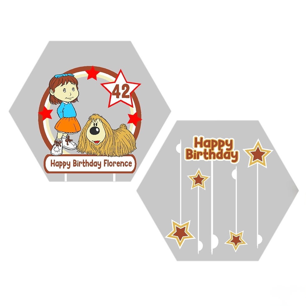 Thumbnail: The Magic Roundabout Inspired Characters Cake Toppers