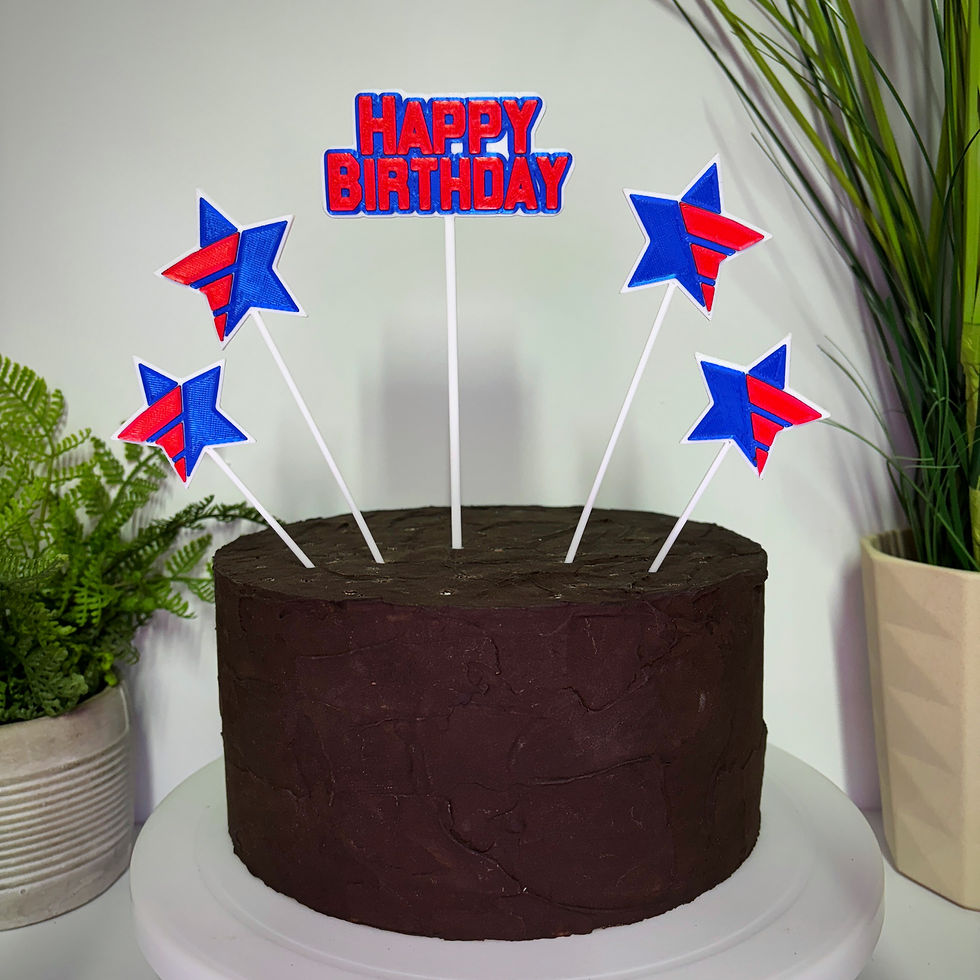 Thumbnail: Top Gun Inspired Jet Birthday Cake Toppers