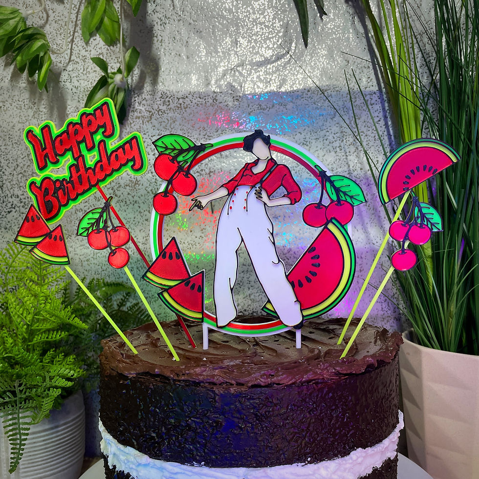Thumbnail: Harry Styles Inspired Cake Toppers - Watermelon