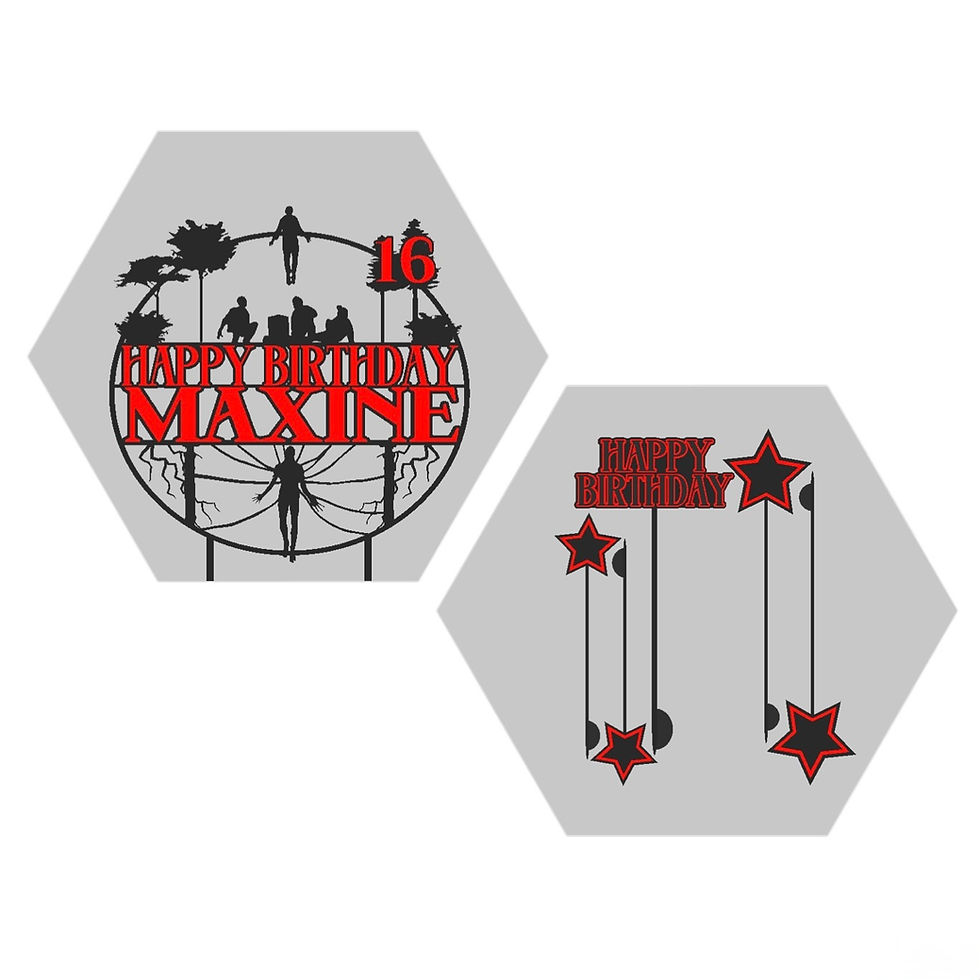 Thumbnail: Stranger Things Inspired Max/Vecna Cake Toppers