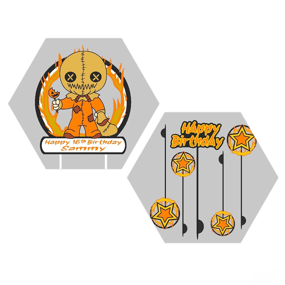 Thumbnail: Trick 'r TreAt Inspired Cake Toppers